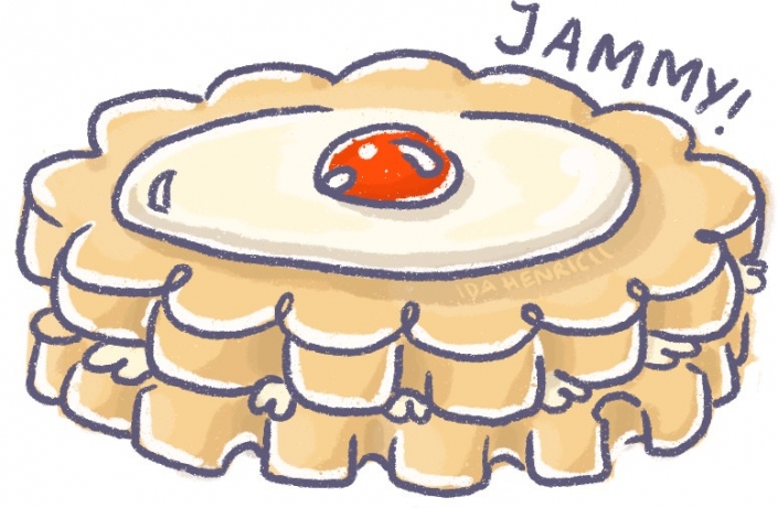 Jammy Empire biscuit | By Ida Henrich