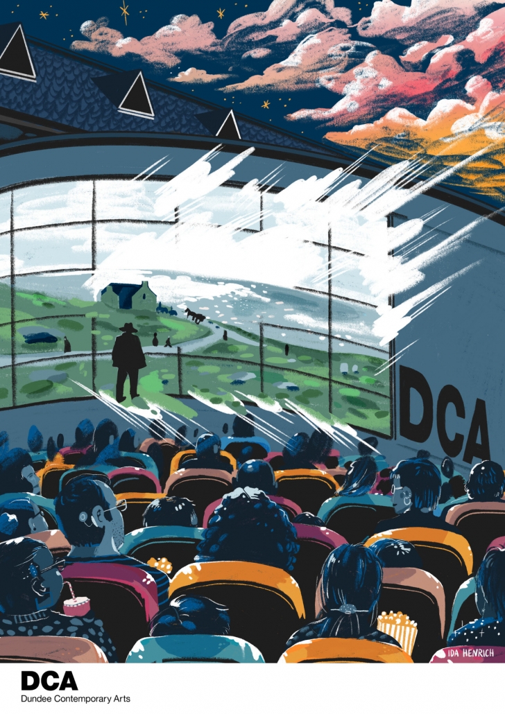 DCA building as cinema screen. ©Ida Henrich