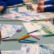 Pupils during my creative workshop drawing local nature_Image by Ida Henrich